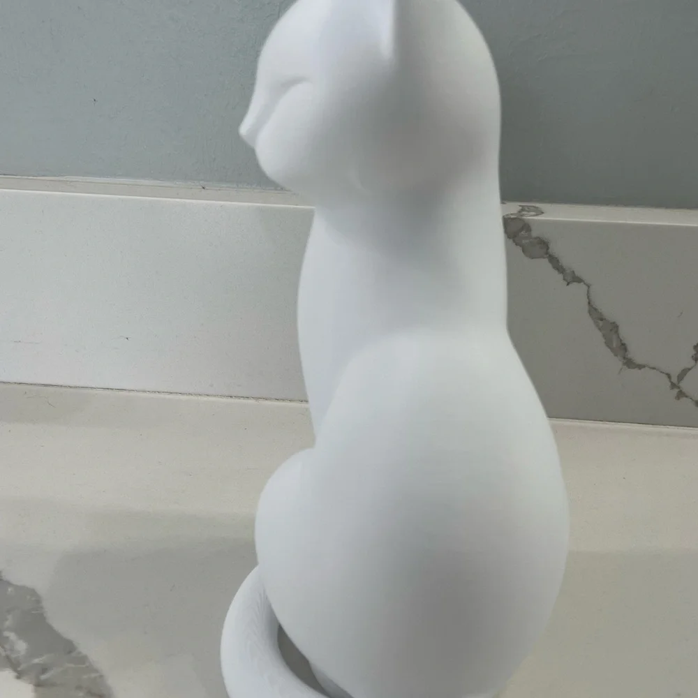 3D printed cat figurine